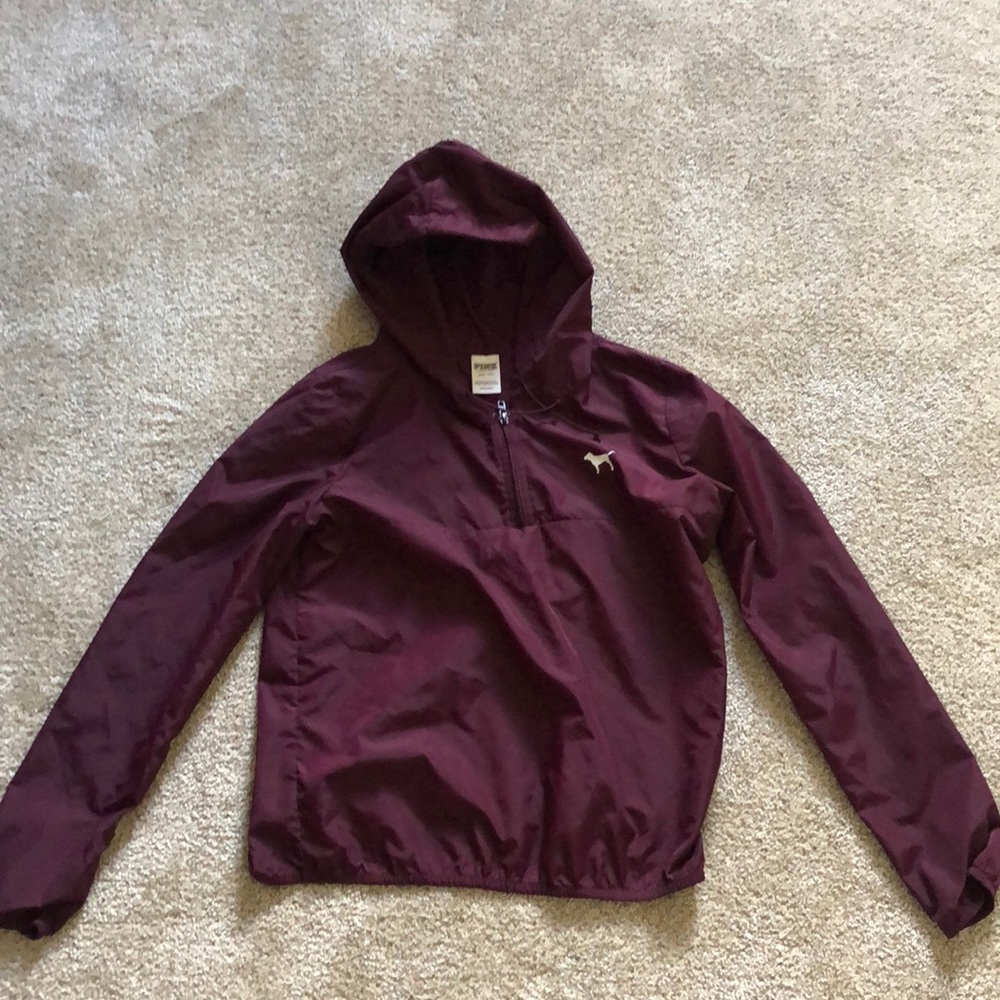 PINK Quarter Zip Rain Jacket